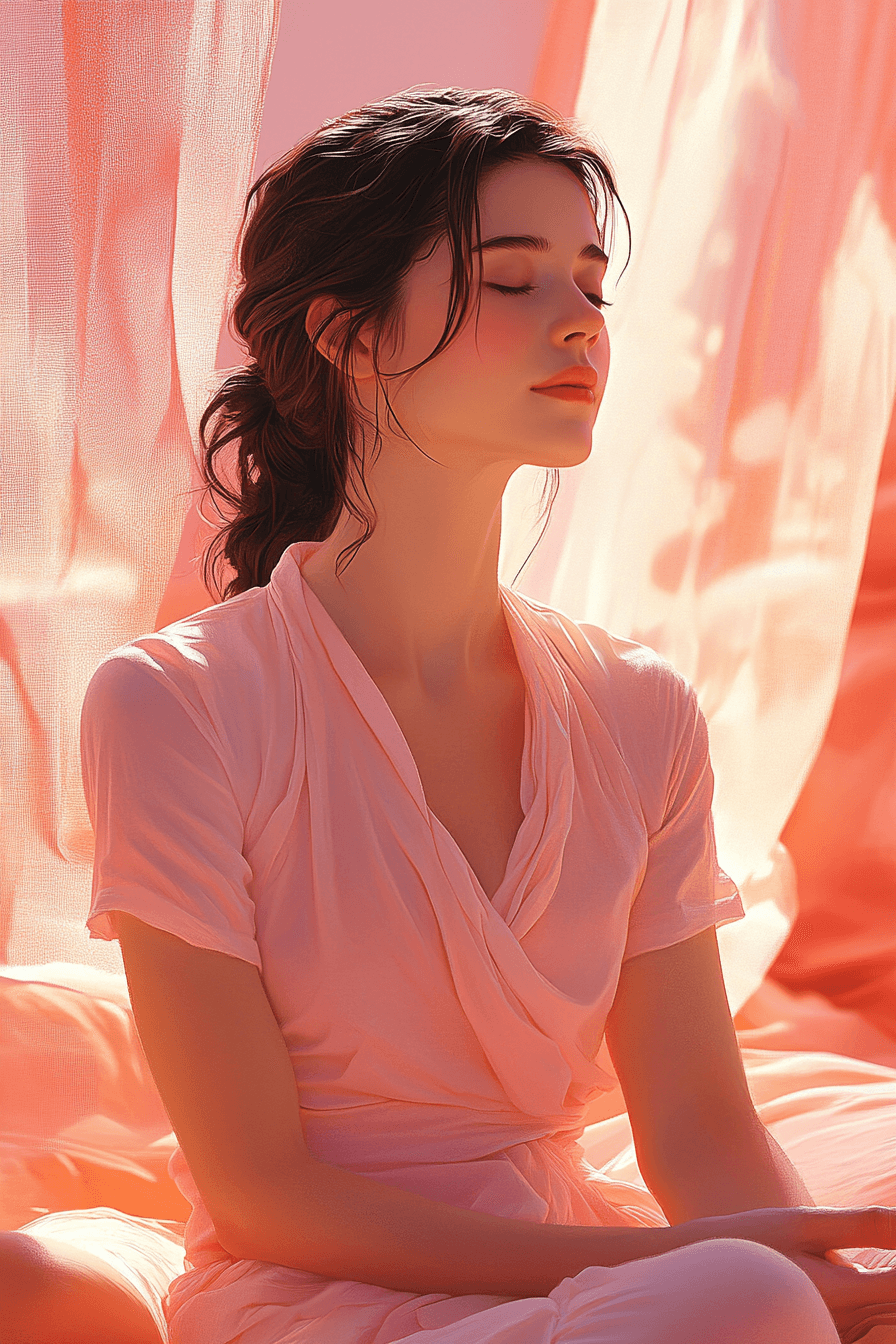 meditating woman